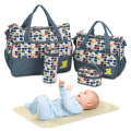 Newest 5pcs set High Quality Tote Baby Shoulder Diaper Bags Durable Nappy Bag Mummy Mother Baby Bag